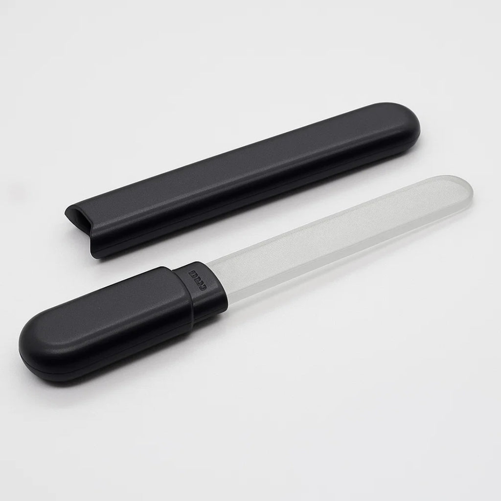 Premium Crystal Glass Nail File with Case – Salon-Quality Buffer for Natural & Acrylic Nails