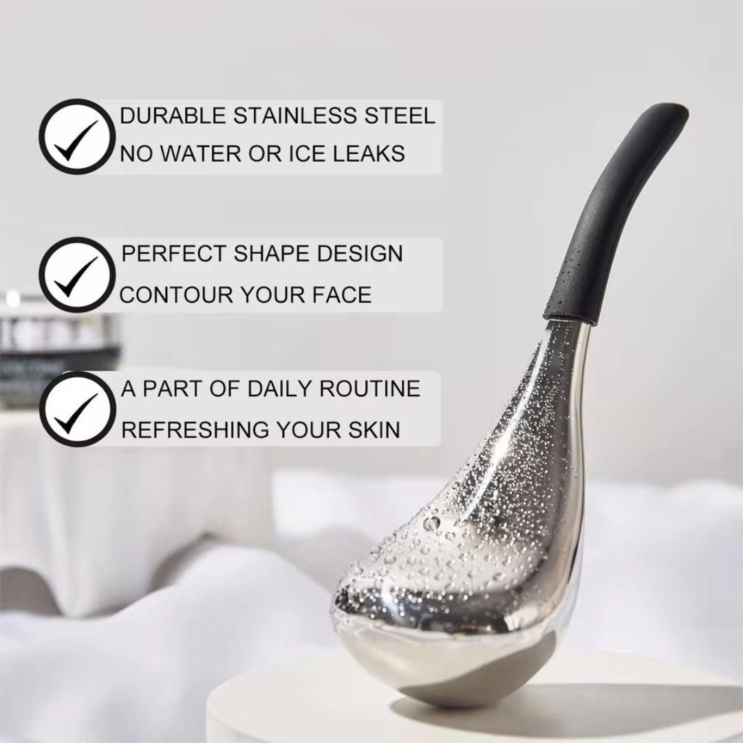 

Ergonomic Stainless Steel Facial Massage Roller