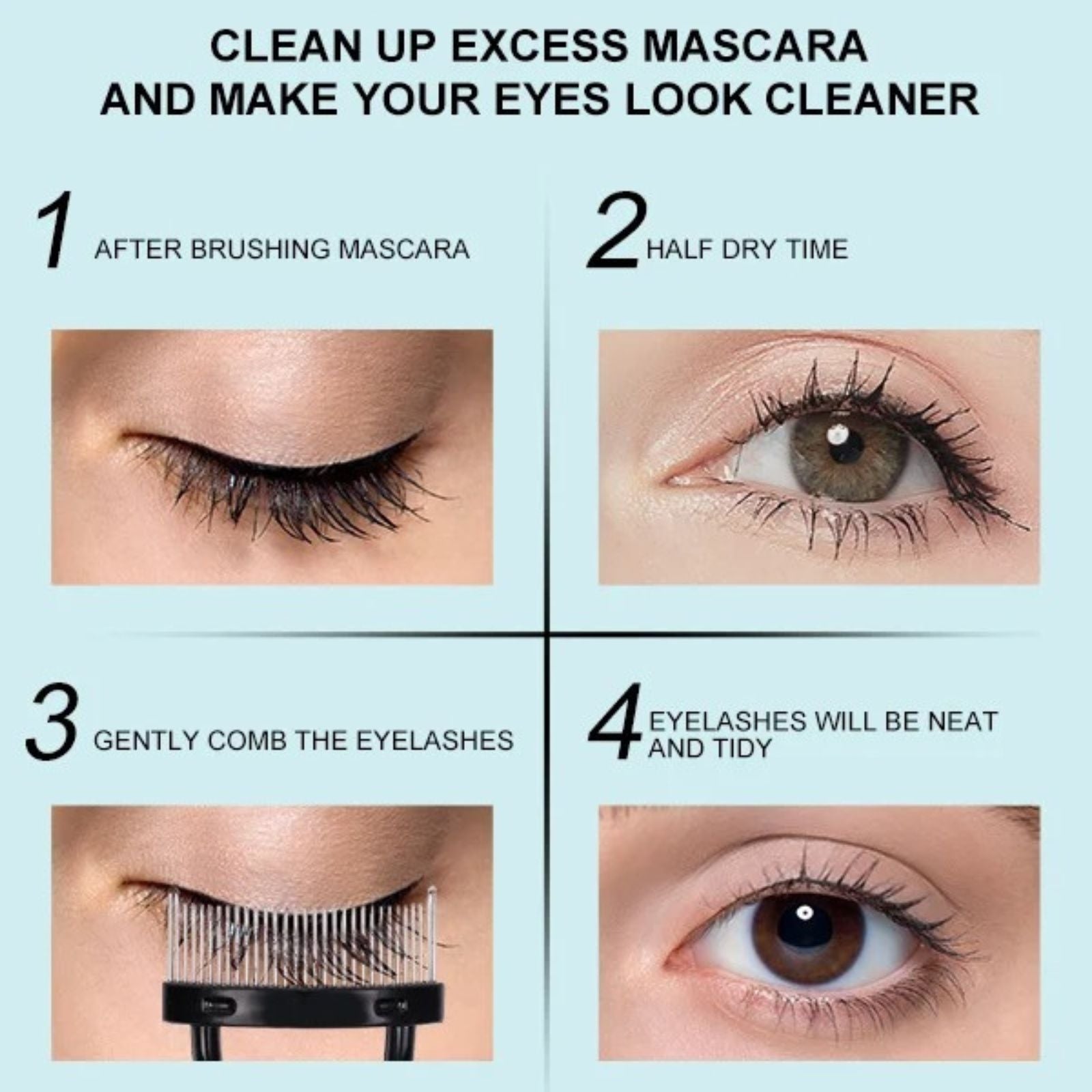 eyelash tool with cap