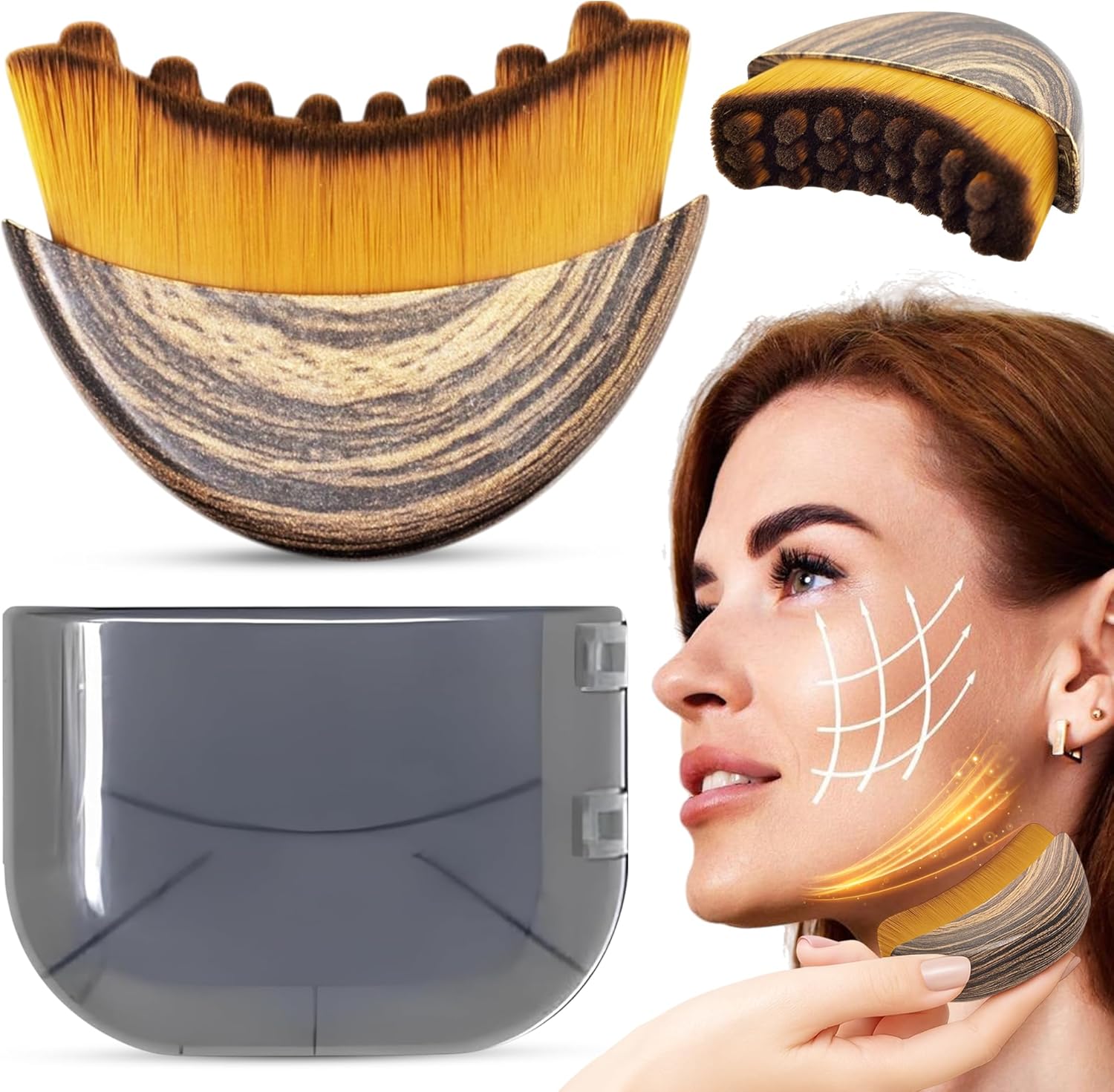 

Puffiness Reduction Brush for Lymphatic Drainage